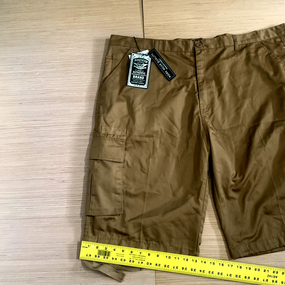 Jeanstation Superior Men's Size 50 Flat Front Cargo Shorts Big & Tall Brand New - Picture 6 of 16